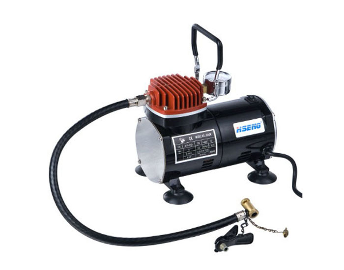AS18W  portable inflation air compressor inflating different cars and balls